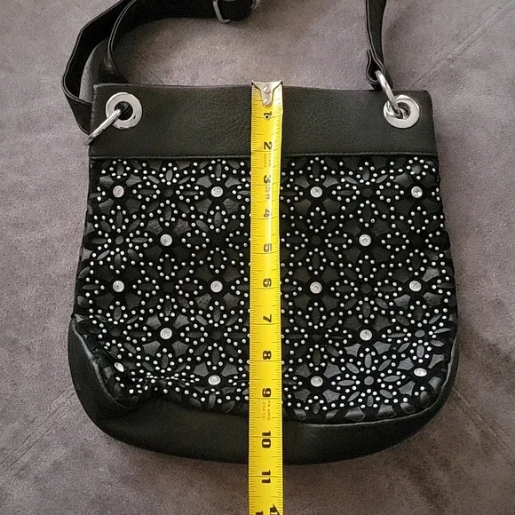 Rhinstone LaTique Cross Body Bag - Picture 6 of 6